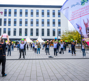 Teilnehmer beim Turnen