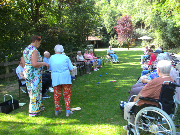 Boule im Freien war ein Highlight 