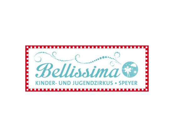 Logo Zirkus Bellissima mit Zirkuszelt